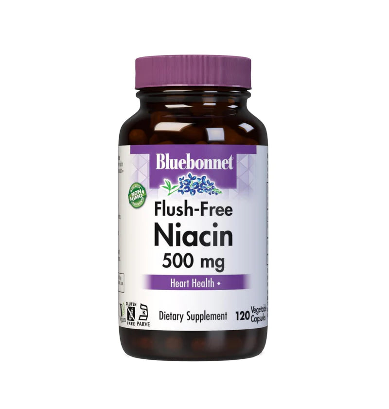 Bluebonnet Nutrition Niacin 500mg (120 Capsules)