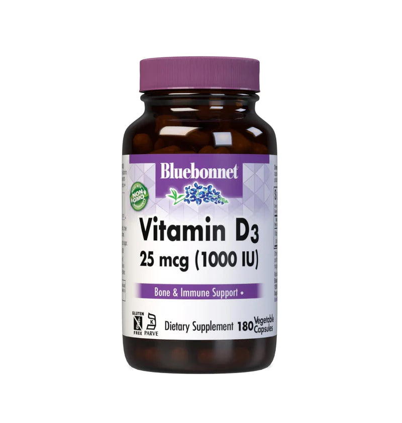 Bluebonnet Vitamin D3 25mg  1000 IU