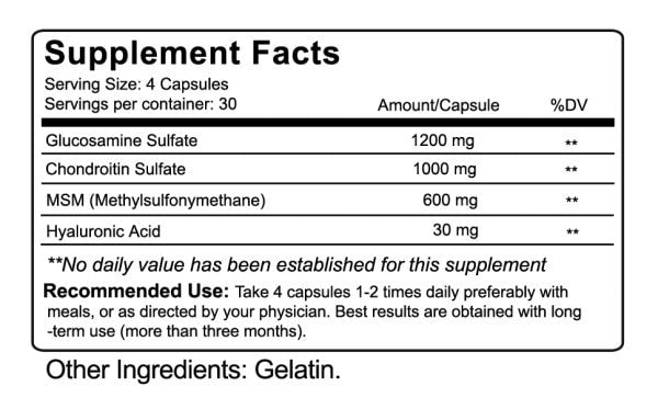 Nutrakey Glucosamine Chondroitin MSM 120caps - AdvantageSupplements.com