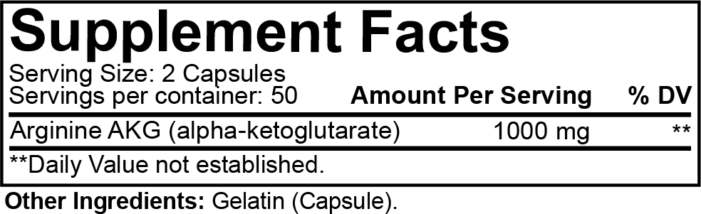 Nutrakey Arginine (100 Capsules)