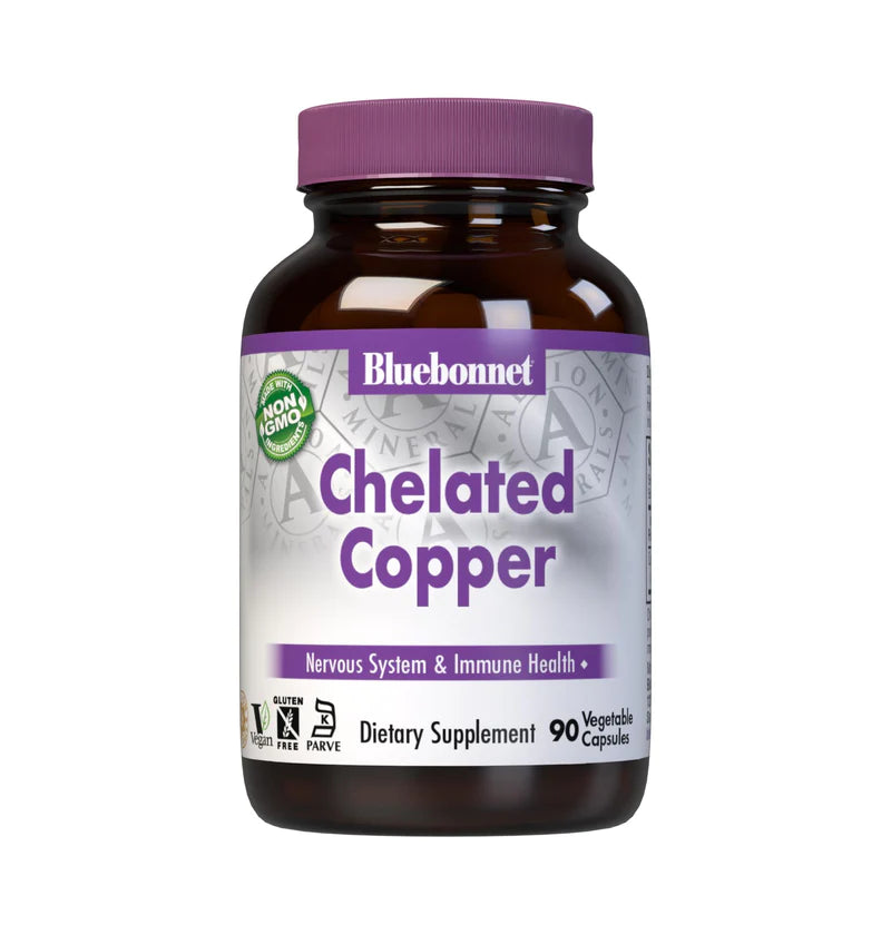 Bluebonnet Chelated Copper (90 Capsules)