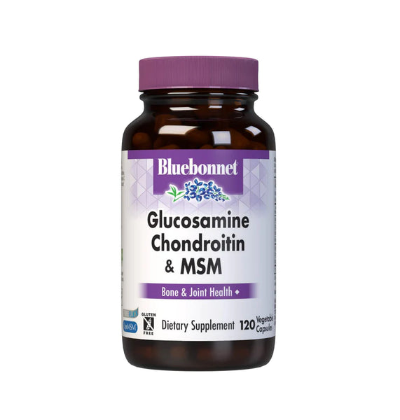 Bluebonnet Glucosamine Chondroitin & MSM (120 Capsules)