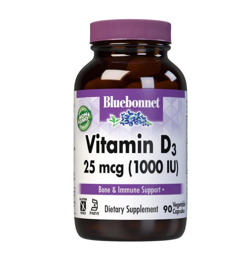 Bluebonnet Vitamin D3 25mg  1000 IU