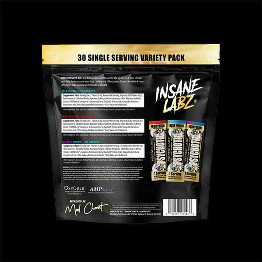 Insane Labz Psychotic Gold Variety Pack (30 Servings)