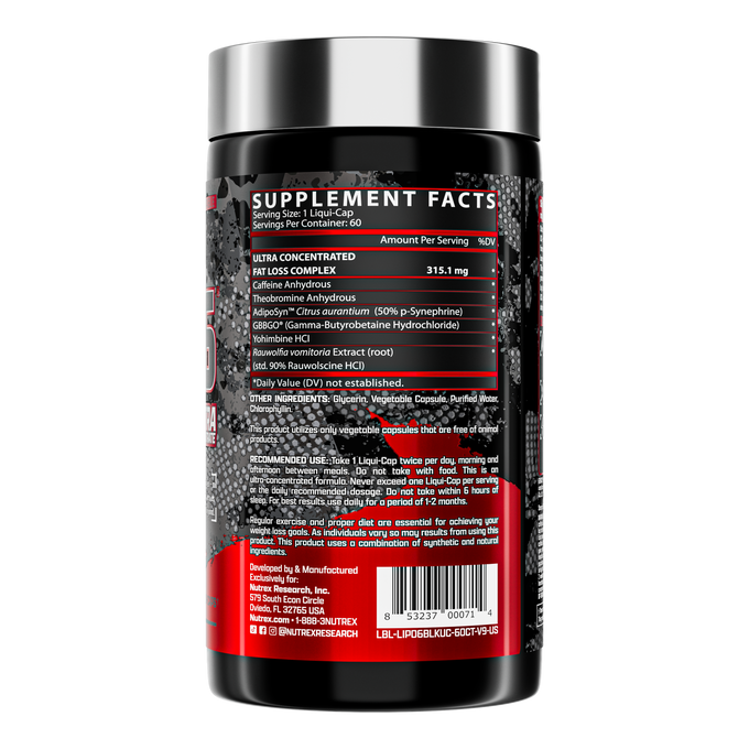 Nutrex Research Lipo-6 Black Ultra Concentrate 60caps