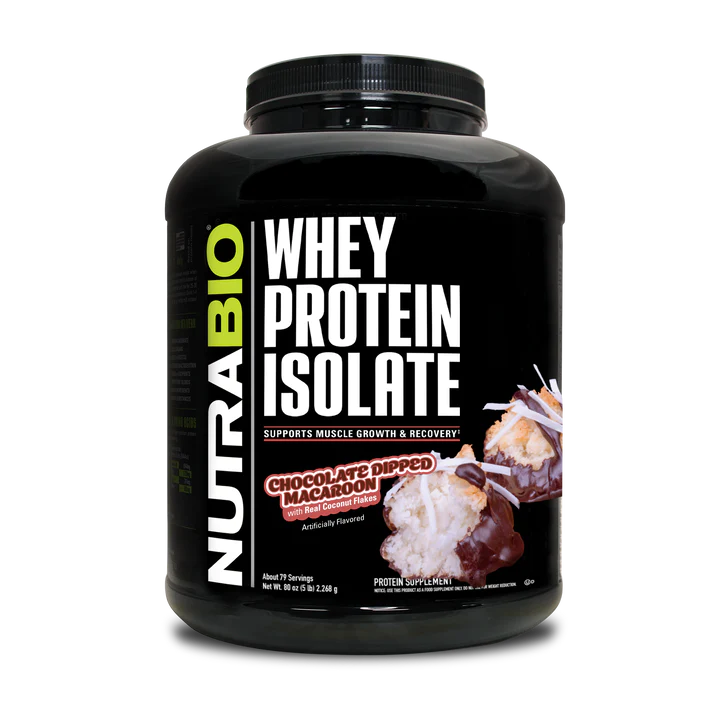 NutraBio Whey Protein Isolate 5lb
