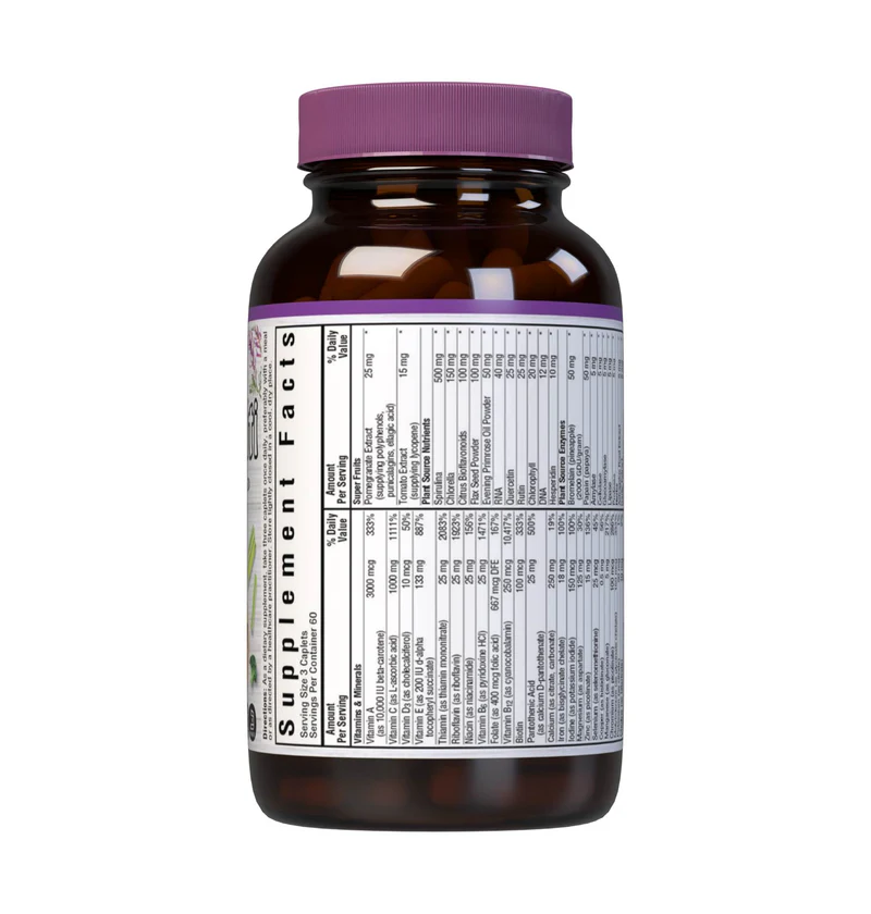 Bluebonnet Nutrition Daily Multi (With Iron) 180 Caplets (Formerly Super Earth Multinutrient)