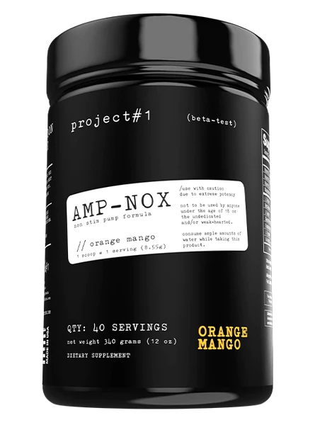 Project 1 Amp-Nox Stim Free Pre-workout (40 Servings)