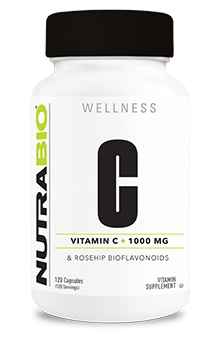 Nutrabio Vitamin C 1000mg with Rosehips 120caps