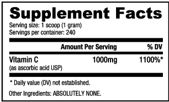 Nutrabio Vitamin C Powder