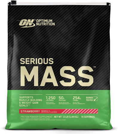 Optimum Nutrition Serious Mass Weight Gainer 12lbs