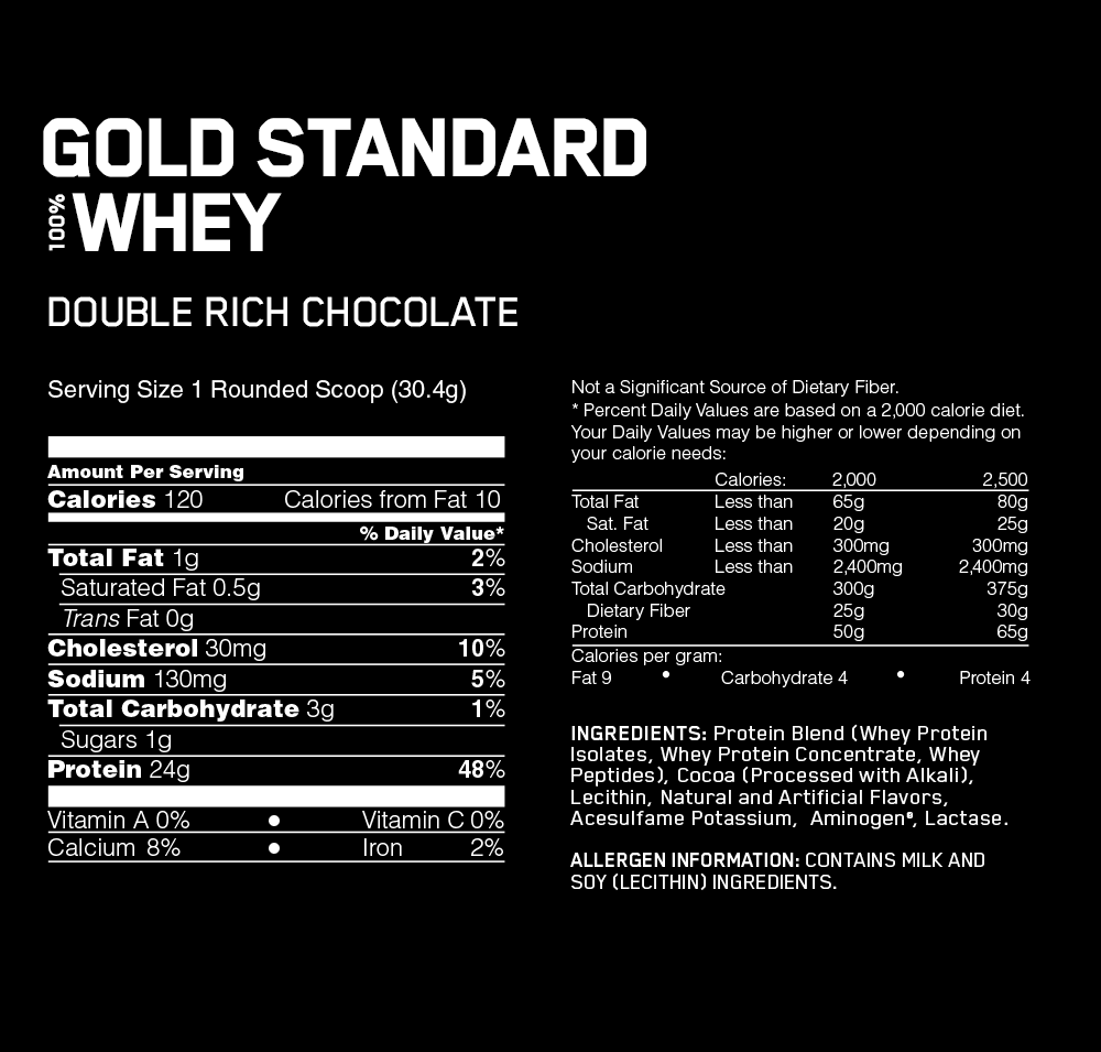 Proteina Gold Standard Whey Optimum Nutrition 2 LB Chocolate