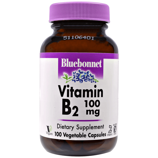 Bluebonnet Nutrition Vitamin B-2 100mg 100caps