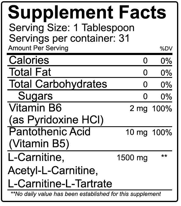 Nutrakey L-Carnitine 1500 16floz (31 servings) - AdvantageSupplements.com