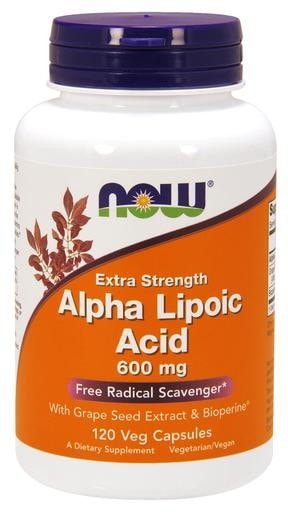 NOW Foods Alpha Lipoic Acid 600mg 120 Veggie Caps - AdvantageSupplements.com