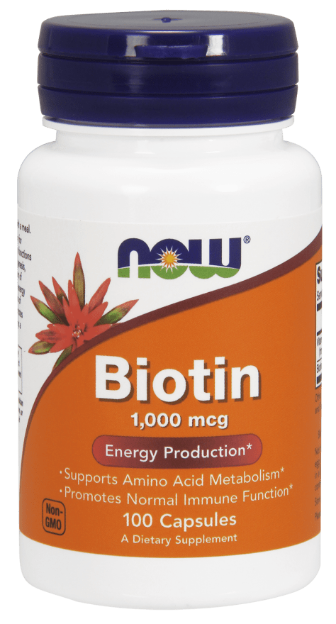 NOW Foods Biotin 1000mcg 100caps - AdvantageSupplements.com