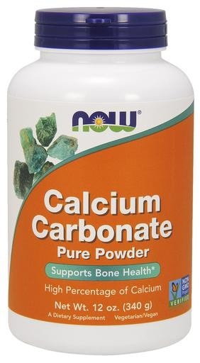 NOW Foods Calcium Carbonate Pure Powder 12oz (340g) - AdvantageSupplements.com