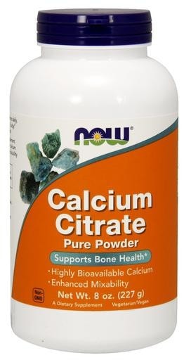 NOW Foods Calcium Citrate Pure Powder 8oz - AdvantageSupplements.com