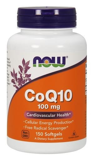 NOW Foods CoQ10 100mg 150softgels - AdvantageSupplements.com