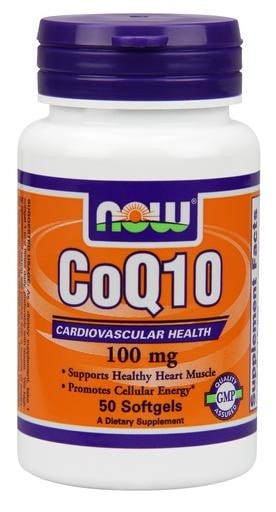 NOW Foods CoQ10 100mg 50 softgels - AdvantageSupplements.com