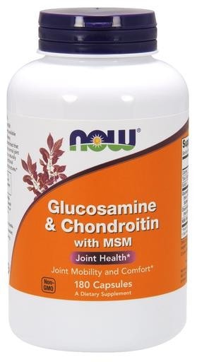 NOW Foods Glucosamine & Chondroitin with MSM 180caps - AdvantageSupplements.com