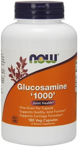 NOW Foods Glucosamine 1000mg 180 Veggie Caps - AdvantageSupplements.com