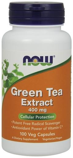 NOW Foods Green Tea Extract 400mg 100 Veggie Caps - AdvantageSupplements.com