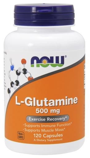 NOW Foods L-Glutamine 500mg 120caps - AdvantageSupplements.com