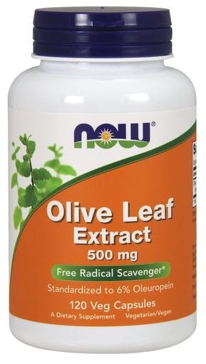 NOW Foods Olive Leaf Extract 500mg 120 Veggie Caps - AdvantageSupplements.com