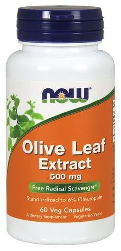 NOW Foods Olive Leaf Extract 500mg 60 Veggie Caps - AdvantageSupplements.com