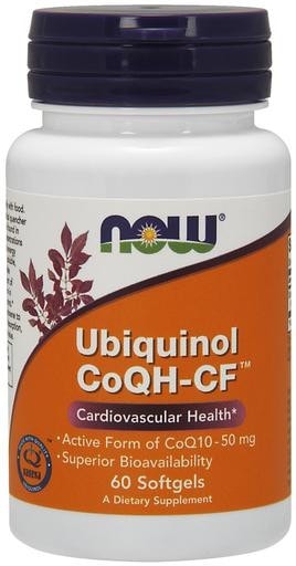 NOW Foods Ubiquinol CoQH-CF 60softgels - AdvantageSupplements.com