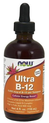 NOW Foods Ultra B-12 Liquid 4 fl. oz. (118mL) - AdvantageSupplements.com