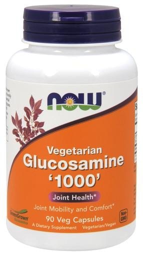 NOW Foods Vegetarian Glucosamine 1000 90 Veggie Caps - AdvantageSupplements.com
