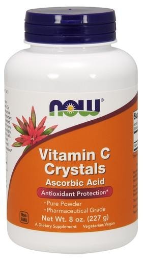 NOW Foods Vitamin C Crystals Powder 8oz - AdvantageSupplements.com